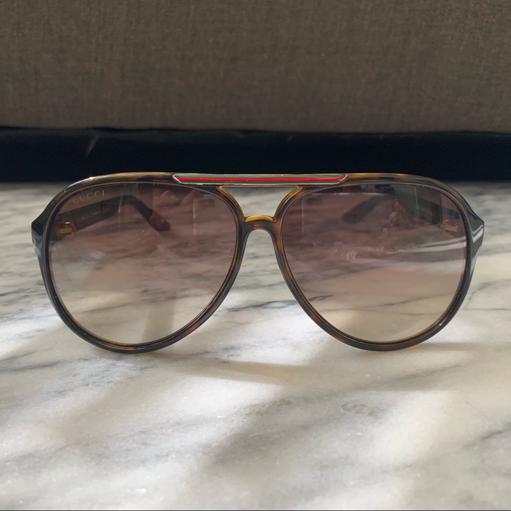 Authentic Gucci Aviator Sunglasses